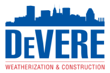 Logo for Devere Weatherization & Construction Services, LLC